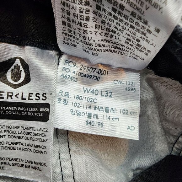 Levi's Jeans Mens 40x32 Black 502 Stretch Denim High Rise Regular Fit Taper - Picture 13 of 14